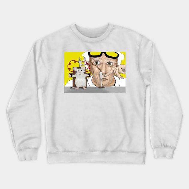 2 side Mad Scientist Crewneck Sweatshirt by harmount